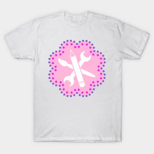 Bitz and Bob logo shirt - Steam pink style T-Shirt